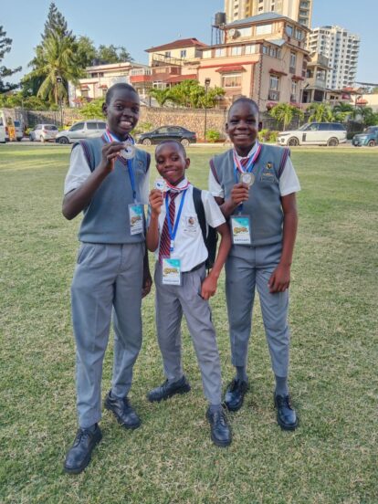 The hard won medals at the debating competition