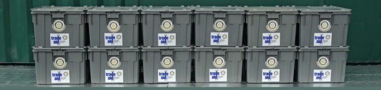 trade aid boxes provided by the Rotary charity